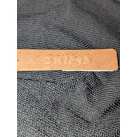 SKIMS Soft Lounge Long Ribbed Slip Dress Onyx AP-DRS-0596 Size Large - Picture 8 of 11